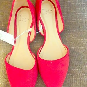 Target red flats NWT 7.5